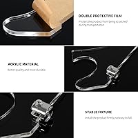 Vista 3 de Soporte de pared para sable de luz: acrílico de 0.236 in de grosor, capaz de soportar 30 libras, utilizado para exhibición de sables de luz