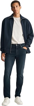 Mavi Mens Steve Mid Rise Athletic Fit Jeans, Mens Pants, Comfortable Jeans for Men, Mens Work Pants, Regular Fit
