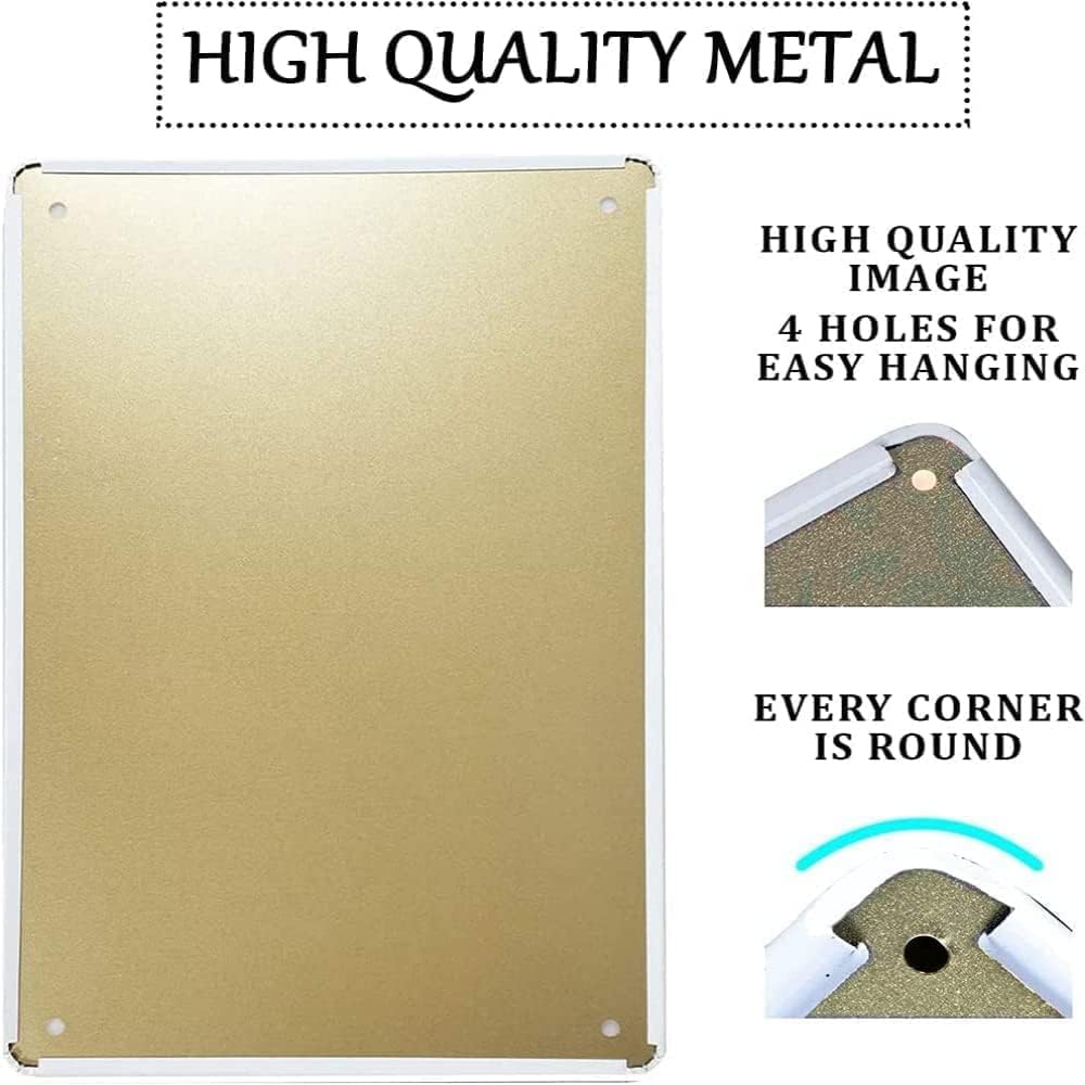 Funny Metal Tin Sign Vintage Man Cave Decor My Neighbors Are Listening to Great Music Sign Sarcasm Music Metal Signs Retro Wall Decor Gifts for Neighbors Garage Bar Patio Wall Decorations 12 X 8 - Image 3