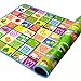 SimpVale Double-sided Foam Waterproof Baby Crawling Thickening Mat Drawing Alphabet Figures Animals Pattern 71'X47'X0.2'