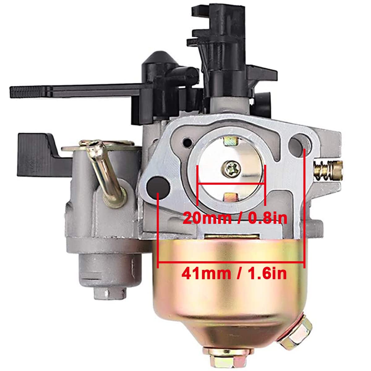 ZAMDOE GX160 Kit Carburatore per Honda GX140 GX 160 GX200 GX168 5HP 5.5HP 6.5HP Motore, con Autoavvolgente, Filtro Aria Bobina di Accensione Guarnizione Candela