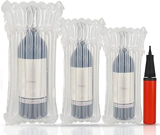 Sponsored Ad - CMQC Wine Bottle Protector Bags for Travel 30 Packs Inflatable Bubble Cushion Wine Bags for Safety Shipping...