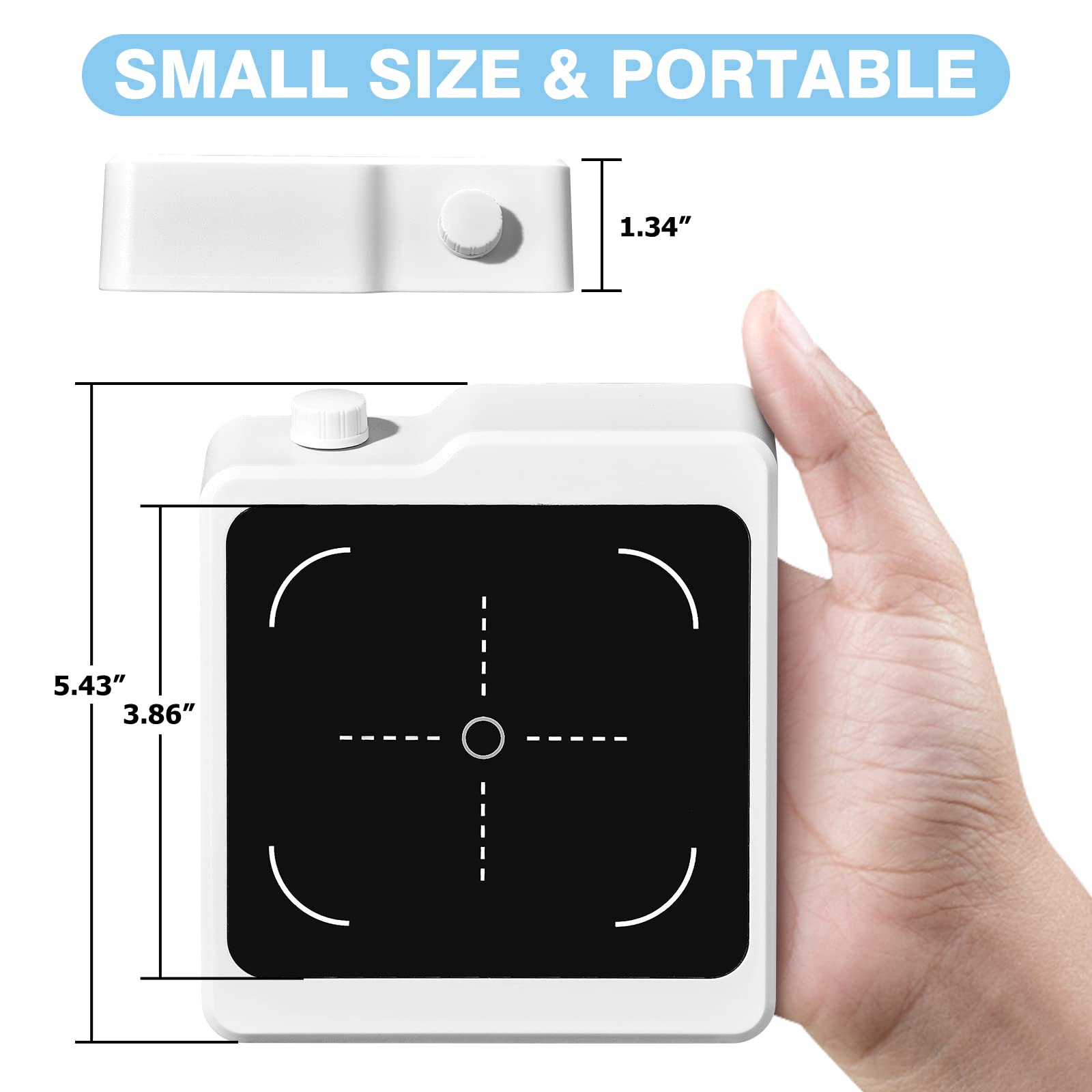 Mini Agitatore Magnetico con Barre di Agitazione 2000 ml Portatile 100-2000 giri/min