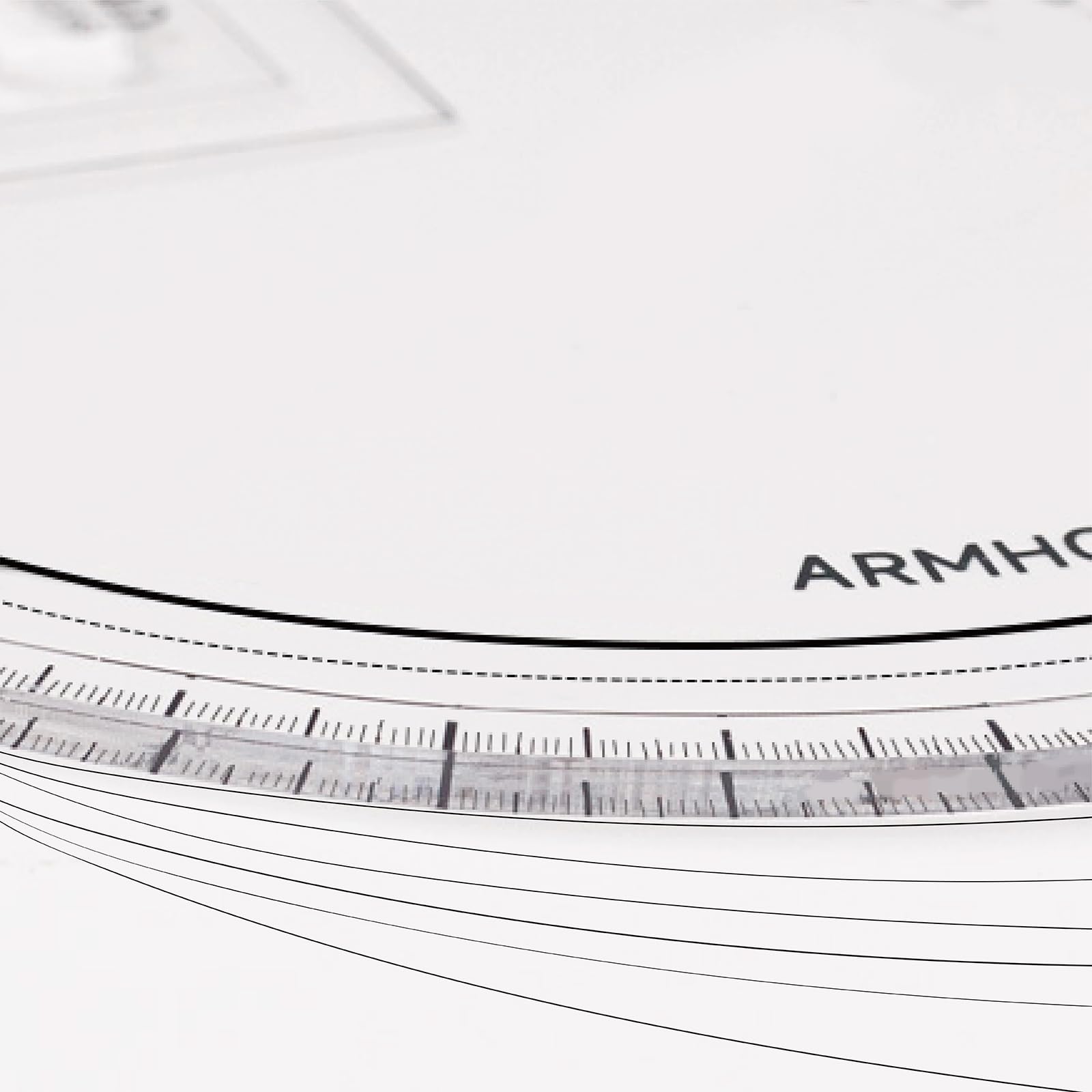 KEARING Muster - Lineal, Allzweck - Design - Lineal mit Seitenkurve