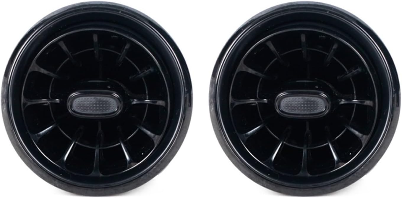 Car air conditioning outlets Fit For Benz V Class W447 Vito V250 V260 Front Interior Dashboard A/C Air Outlet Turbo Conditioning Vent Car Accessories(2PCS Silver Black)