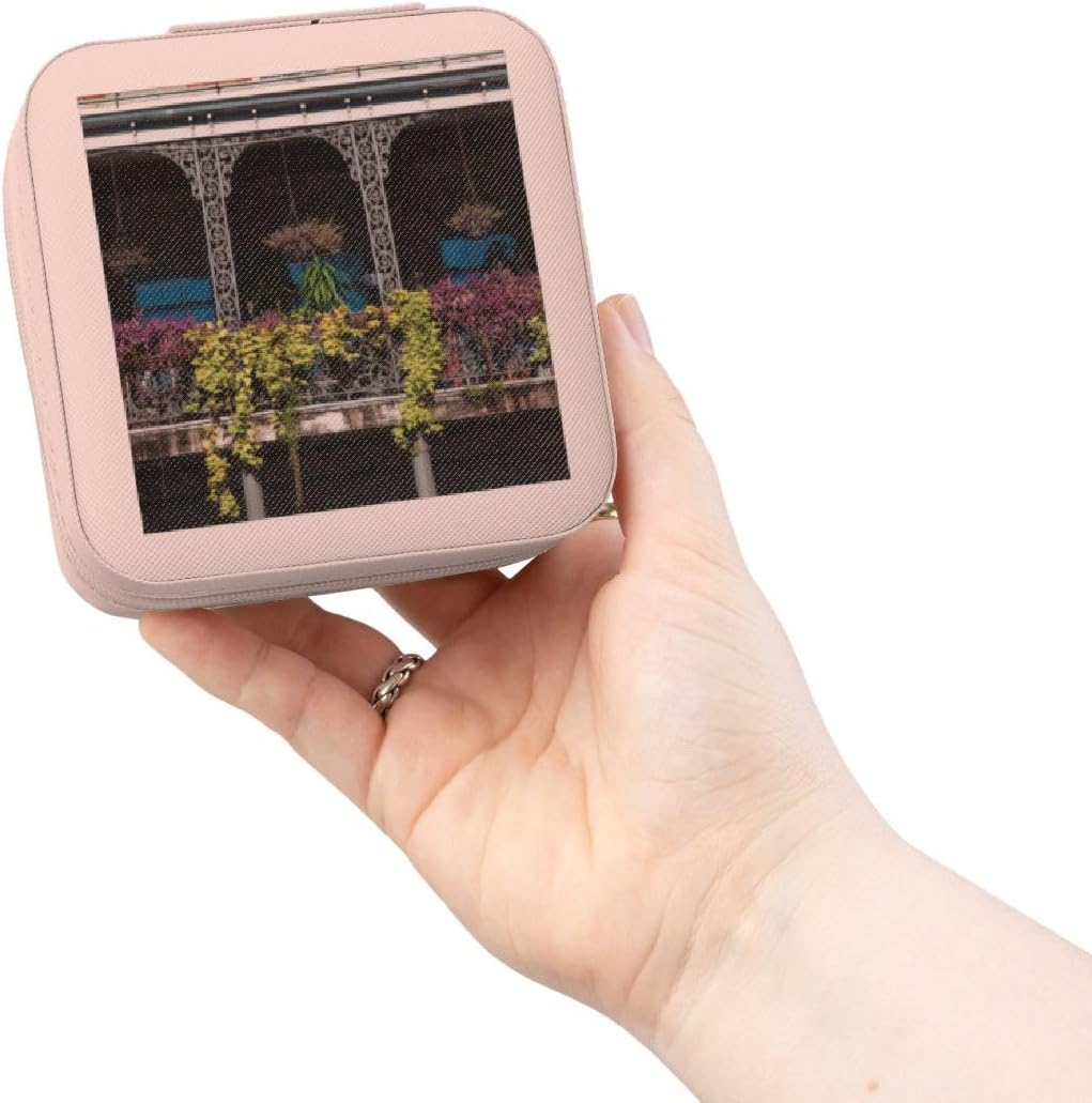 3dRose Louisiana, New Orleans, Jackson Square, balcony - US19 WBI0194 - Walter Bibikow Jewelry Travel Case Pink