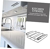 Vista 4 de BESTonZON Estante colgante de acero inoxidable para tabla de cortar, negro, 20 pulgadas