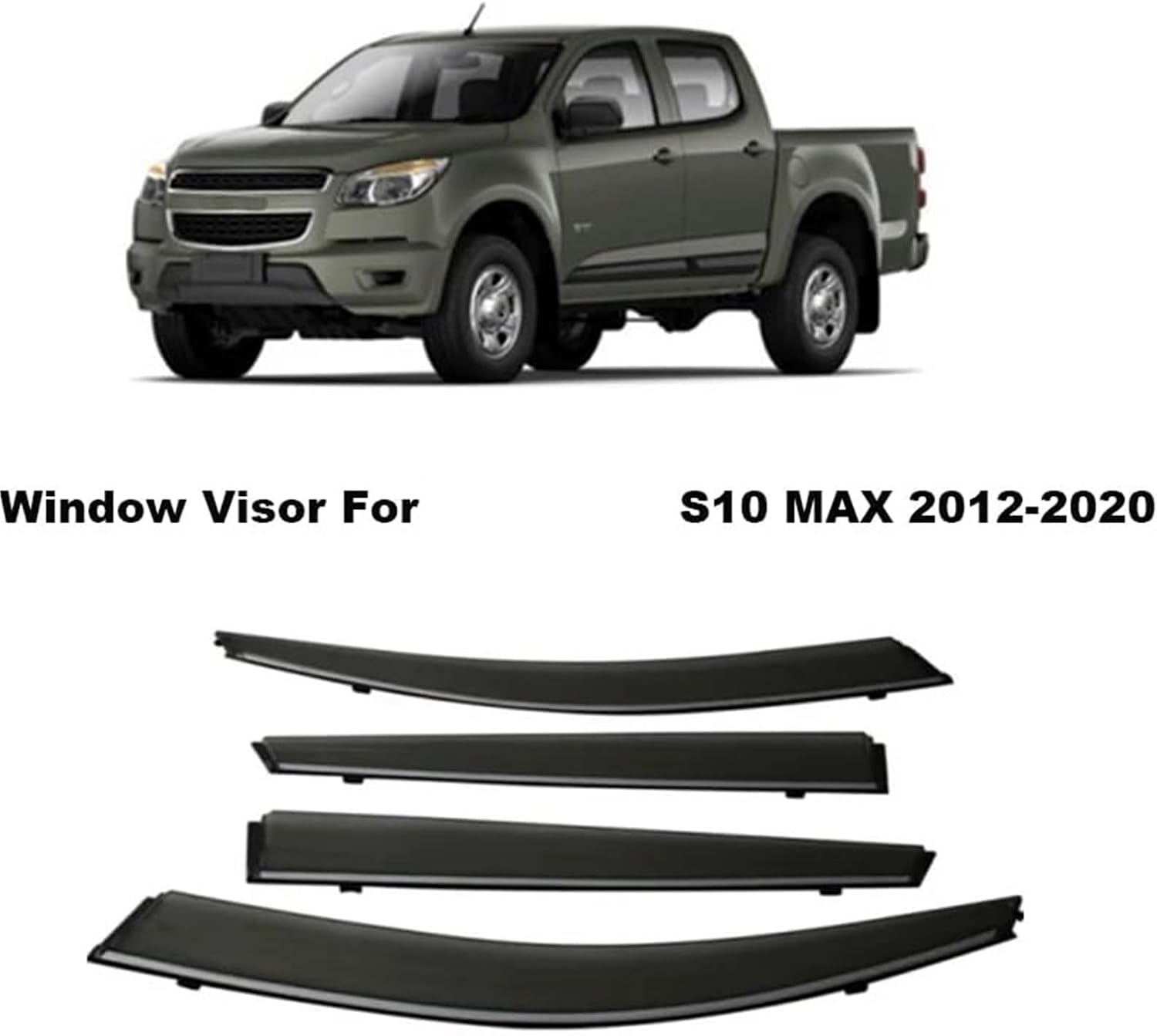 Amazon.com: 2pcs Side Window Visor for Chevy S10 GMC Sonoma 94-04