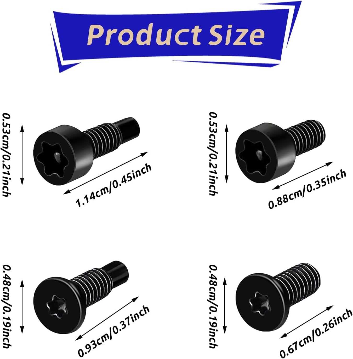40PCS Ring Doorbell Screws, Spare Ring Doorbell Security Screws Door Bell Replacement Security Screws Compatible with Video Doorbell Video Doorbell Pro (4 Types/40PCS)