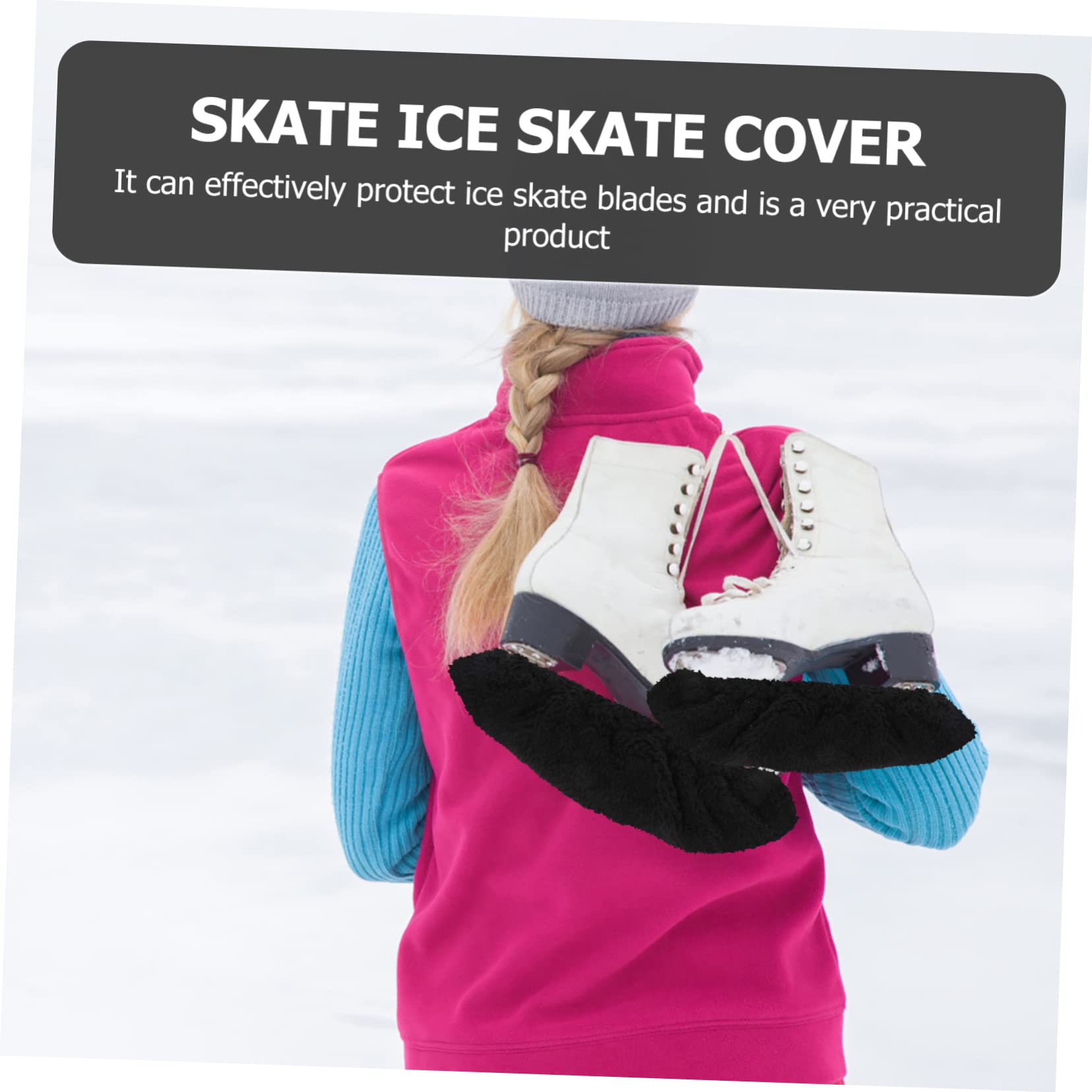 VANZACK 4paires De Lames De Patinage De Manchons Respirants pour Patins Couvre-Lames Résistant à Usure