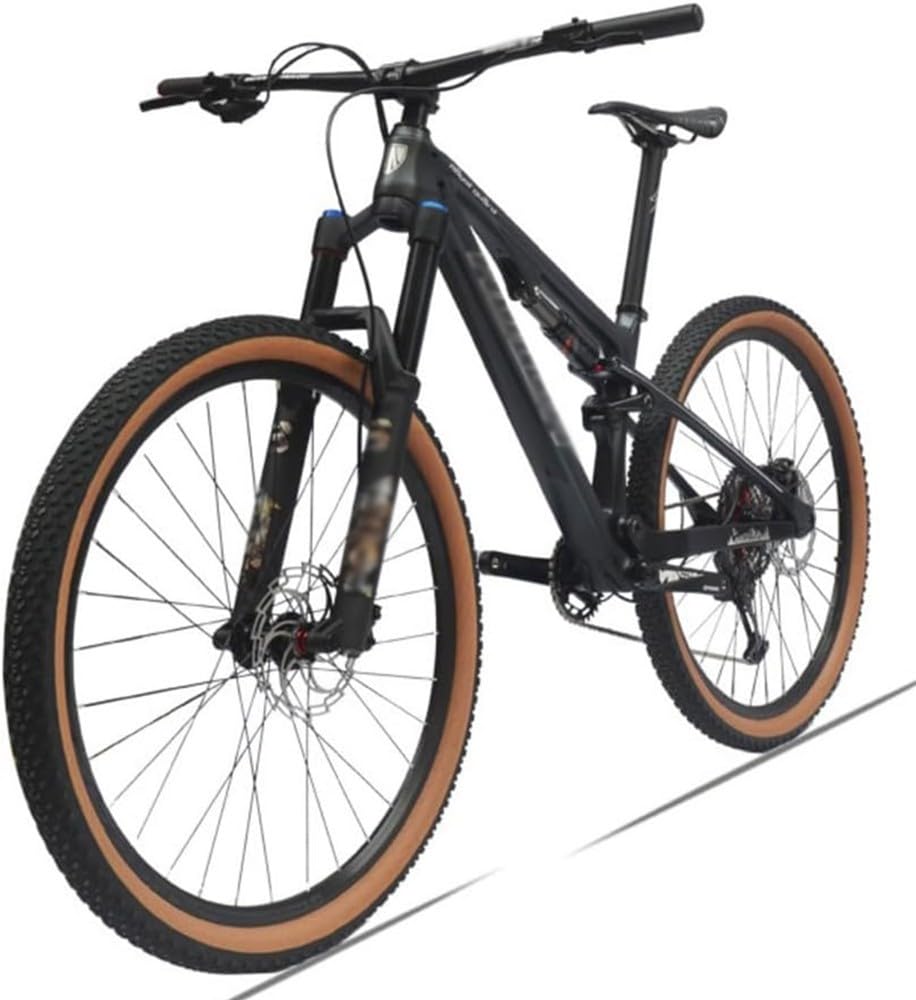 Bicicleta Montaña Fibra Carbono 29 Pulgadas, Eje Tubo Descenso, Parte Trasera Blanda, NX-12 Velocidades C,29in/17in