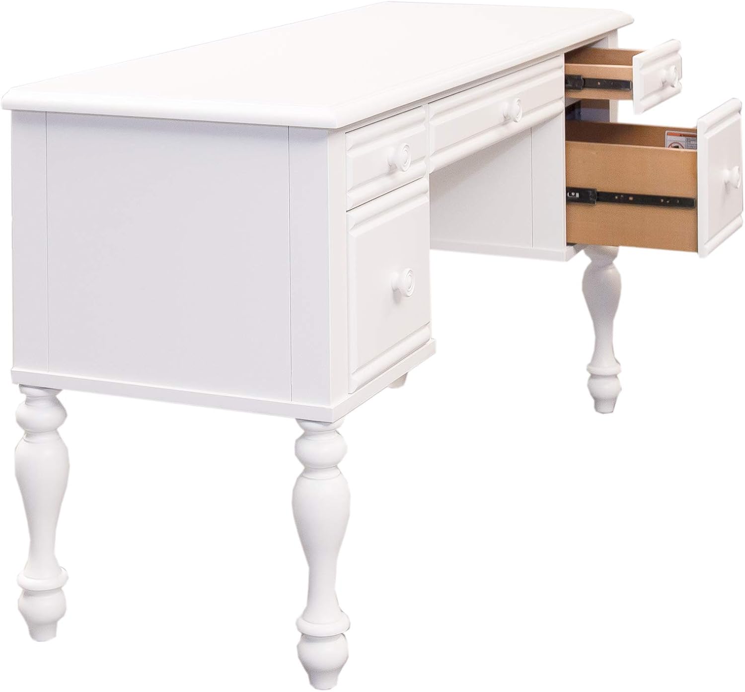 Liberty Furniture Industries Summer House Vanity Desk, W56 x D20 x H30, White