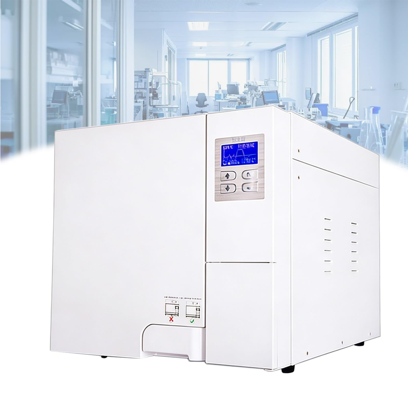 Nueva actualización de esterilizador de autoclave de 18 l/23 L, esterilizador de vapor de alta presión de clase B de mesa de 2000 W, máquina de autoclave con función de secado(18L)
