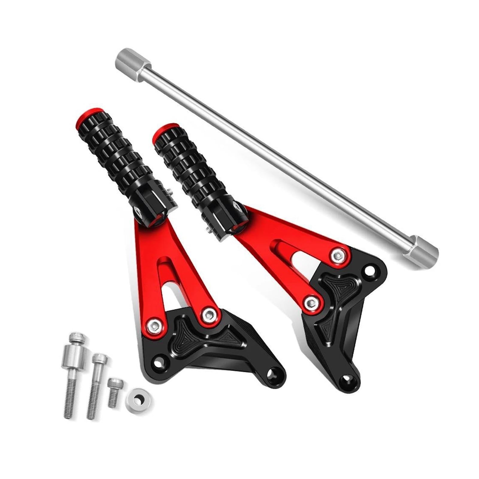 OU SI DUO For MONKEY 125 For Monkey125 2018-2023 For Monkey 125 Shifter Pedal Motorcycle Rear Foot Pedal Rear Foot Pedal Bracket Motorcycle Foot Peg(Red)