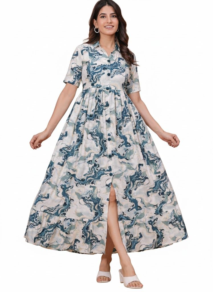 BIAWALAZ Maternity & Nursing Kurti | Versatile Anarkali Ethnic Wear with Easy Zipper Access for Pregnancy, Feeding, and Postpartum-image-34