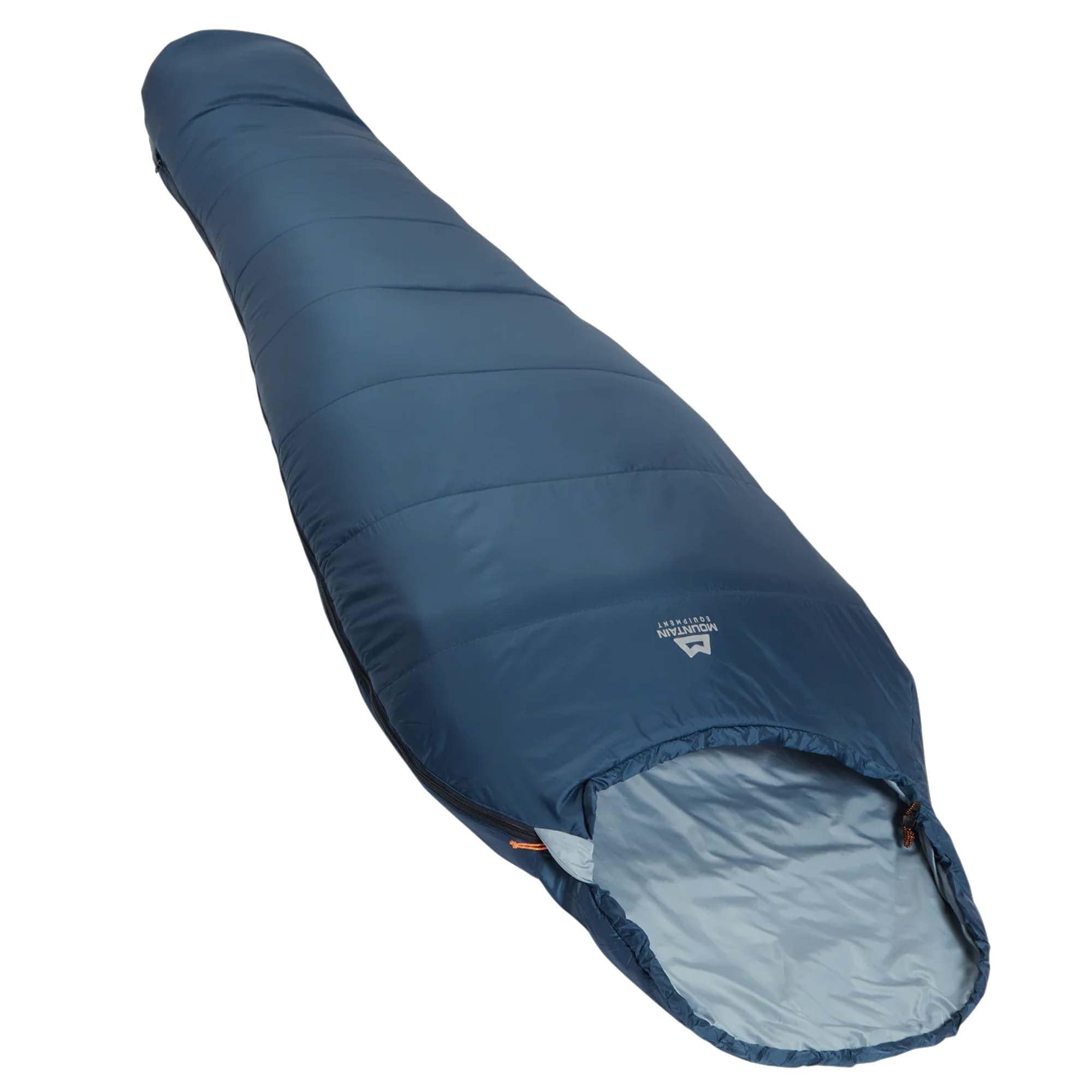 Mountain Equipment Lunar Micro - Sacco a pelo, misura 190 cm, cerniera sinistra, colore: Blu denim