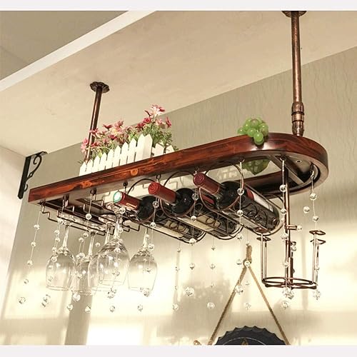 Miniatura 6 de Colgar soporte para copas de vino para el hogar europeo para copa de vino tinto Colgador de madera para decoración de mesa de cocina o decoración de