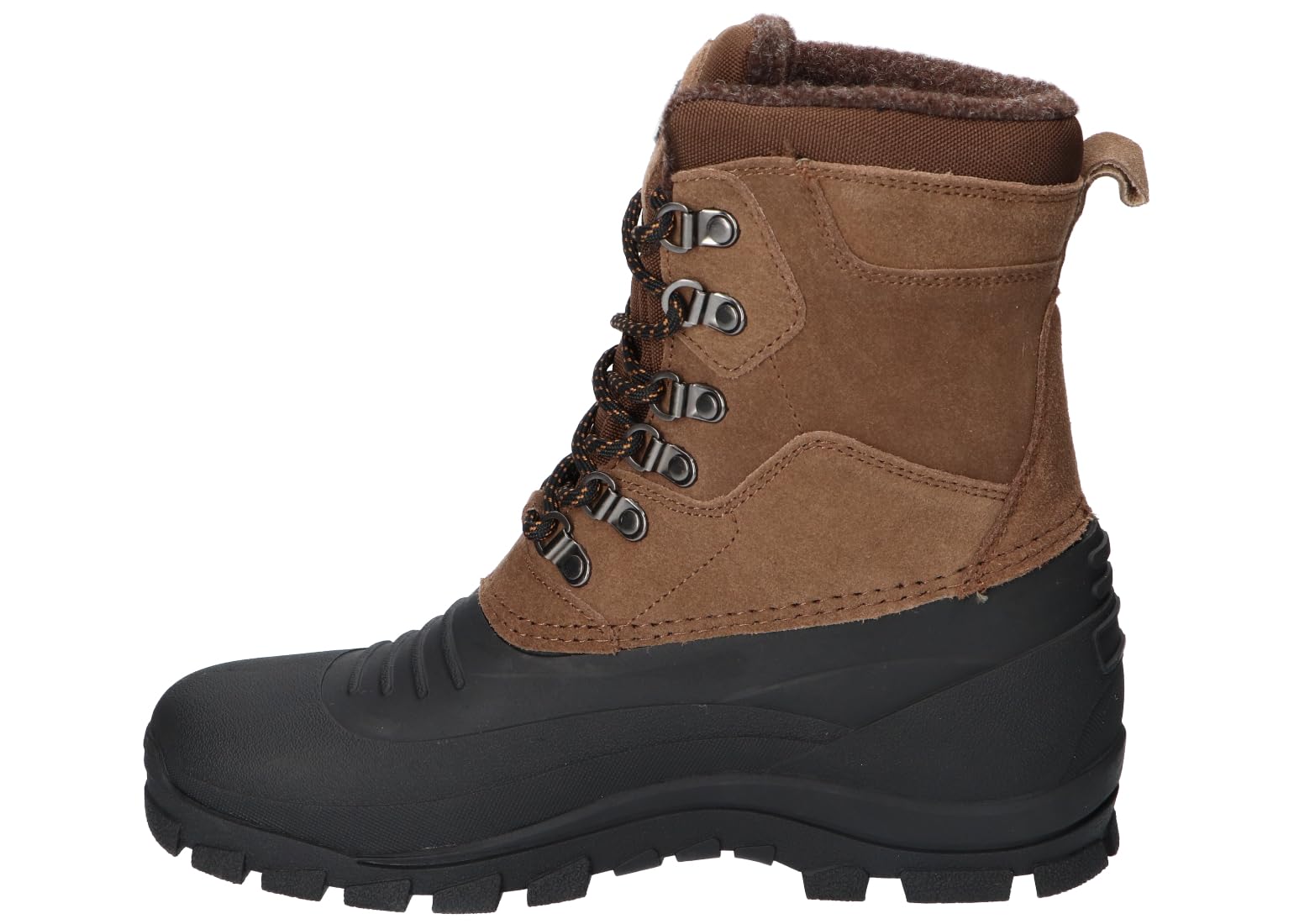 SN53 SOLIDNE TRAPERY ŚNIEGOWCE BUTY ZIMOWE SKÓRZANE BK/BR 42