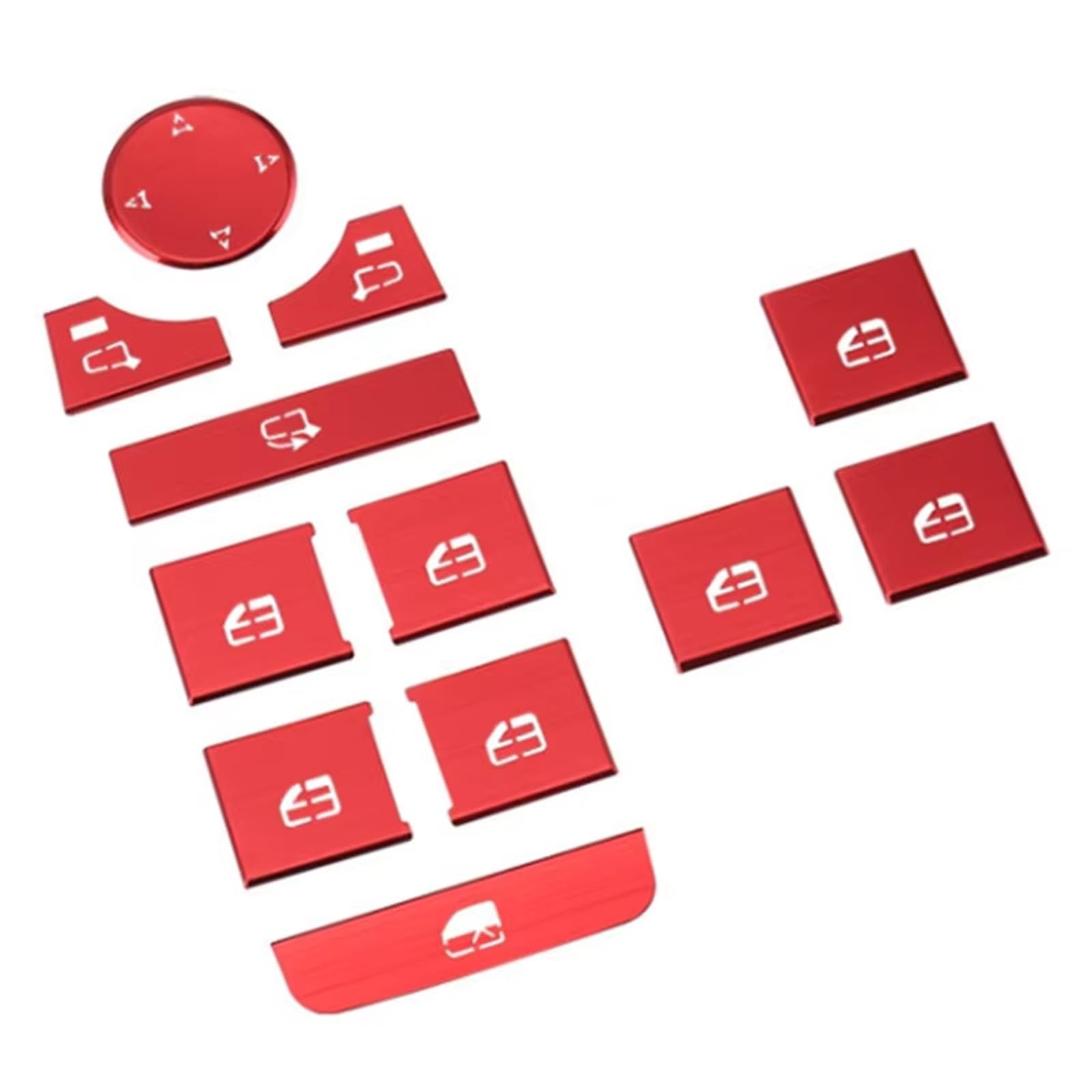 Decorative Stickers Compatible with Mazda 3 for Angkeira BP CX30 CX-30 DM 2019 2020 2021 2022 2023 Car Window Lift Button Cover Sticker(Red)