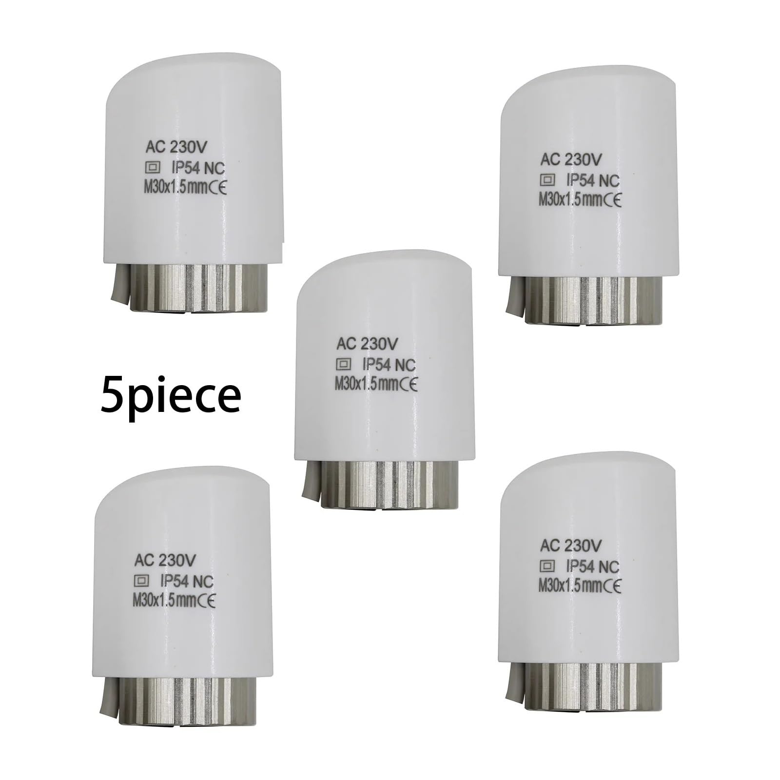 Collettore 220V 24V Attuatore Termico Elettrico Motore di Azionamento Termoelettrico Normalmente Aperto Chiuso for Riscaldamento a Pavimento(10piece,24V NC)