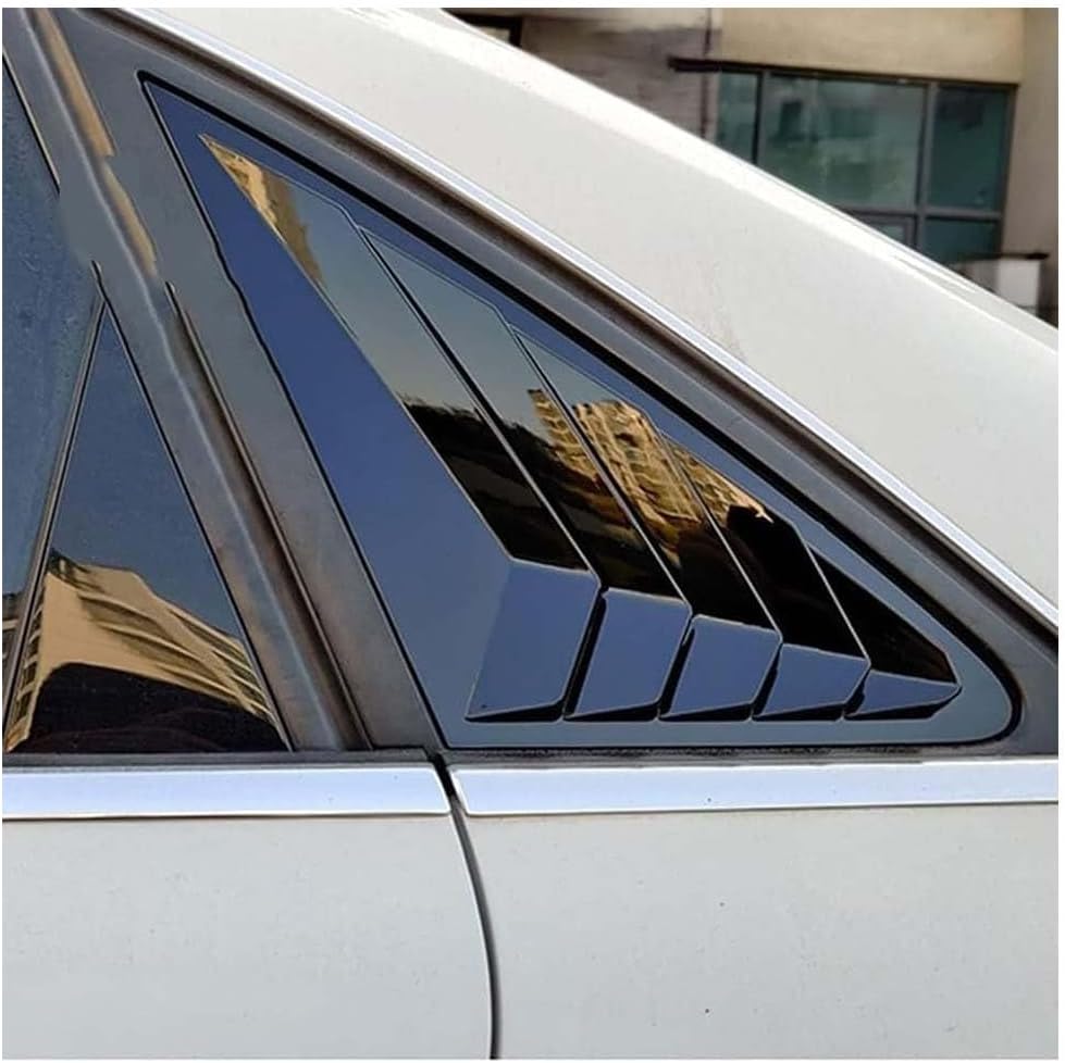 Car Rear Window Louver Shutter Cover, for Audi A6 2019 ABS Rear Triangular Window Louvers Shutters Side Vent Accessories