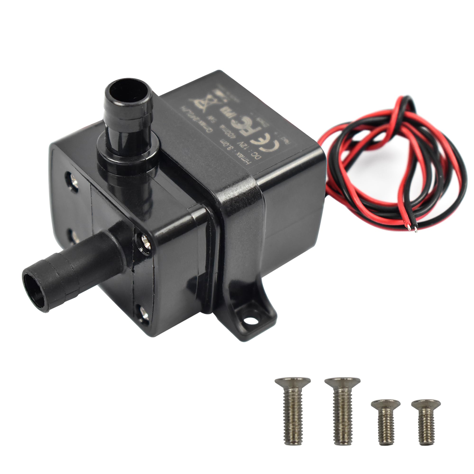 CONQUERALL Solar Fountain Pump DC 12V 63GPH 9.8ft 5W Submersible for for Air Conditioner Condensate Drainage