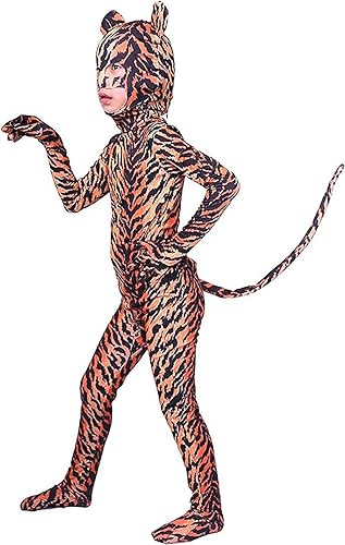 Miniatura 6 de Chendvol Traje de Halloween de leopardo de elastano para niños