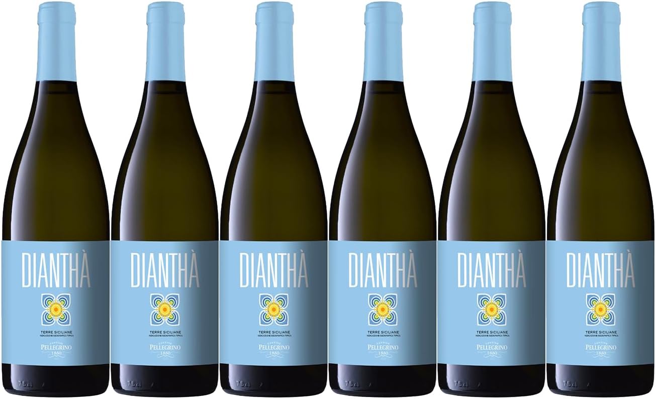 Cantine Pellegrino Dianthà, Italian White Wine, CASE of 6 x 750ml, 13