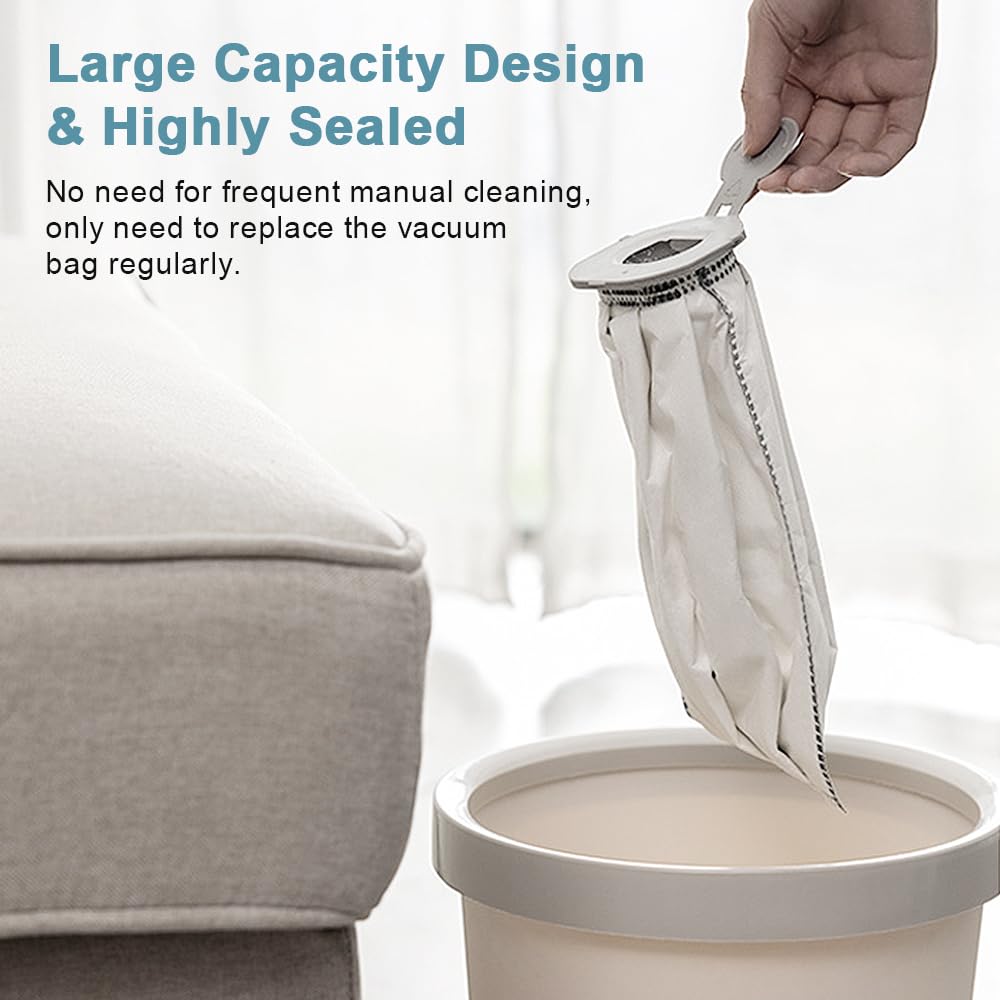 10 Sacchetti per Aspirapolvere Sacchetto Filtri di Ricambio Sacchetti Filtri Parti con 4 Filtrii Compatibili Con Vorwerk Folletto VK7 FP7 VK7S FP7S per Kobold VK7 Filtro Sacchi Accessori