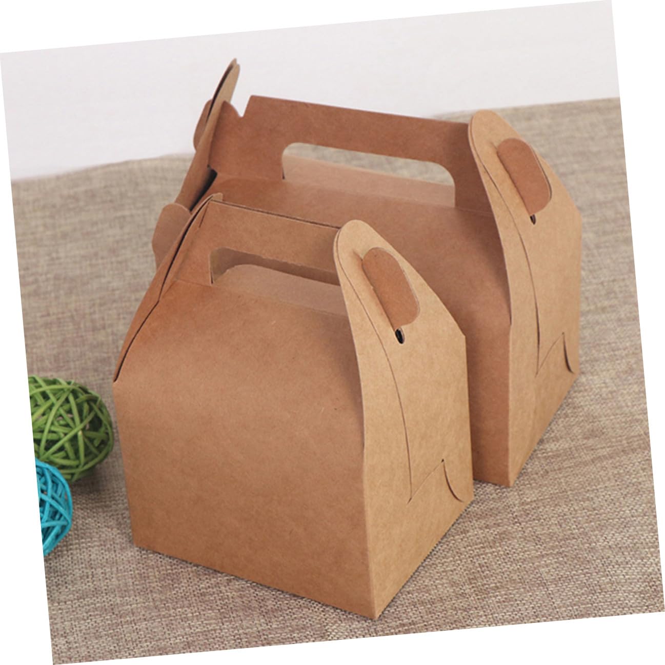 Homoyoyo 30 Stück Faltbare Kuchenverpackungskartons aus Lebensmittelechtem Kraftpapier Handliche Tortenkartons Größe 162X92X8cm Robuste Dessertbehälter für Zuhause und Konditorei