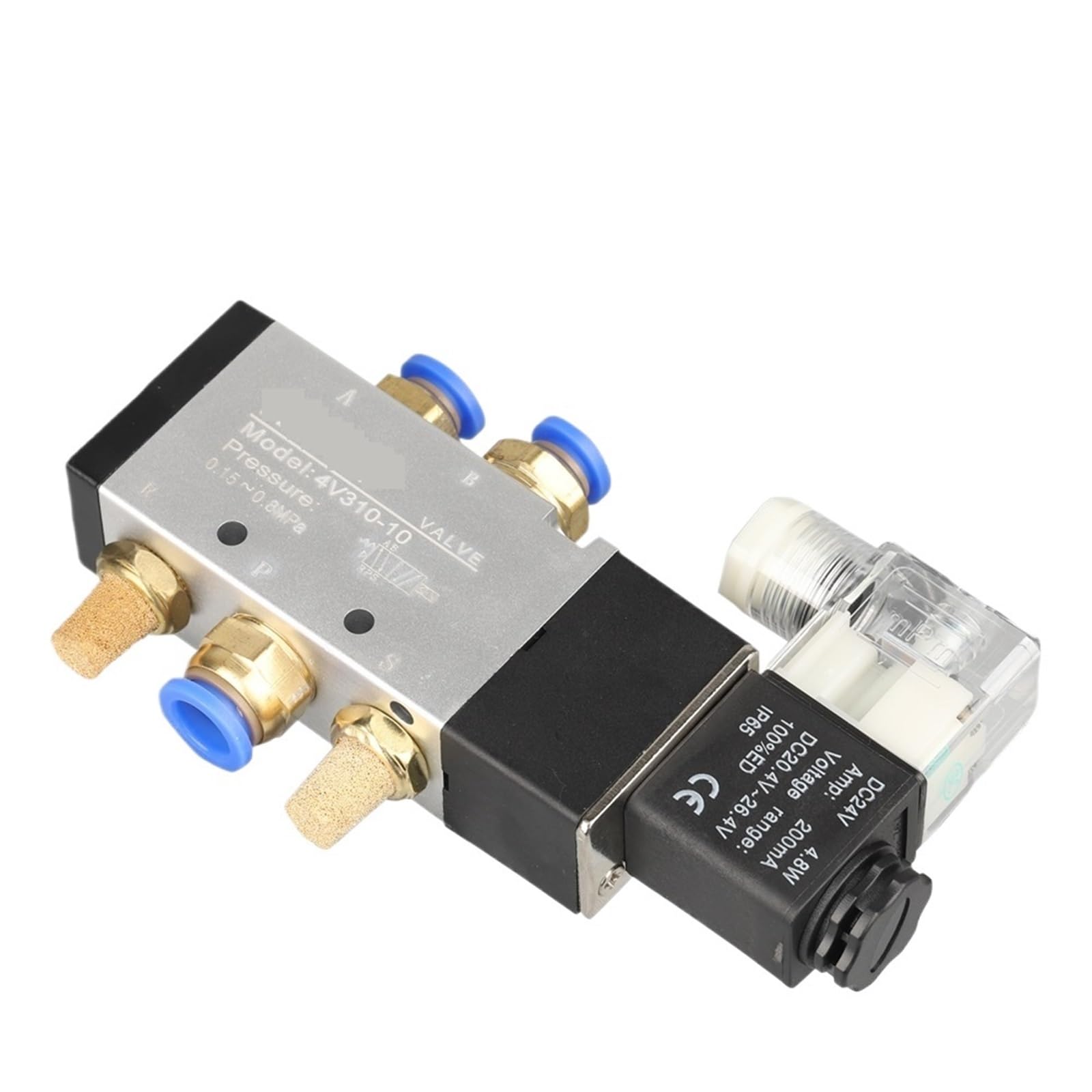 Valve magnétique 4V310-10 anti fuite d'air pour système pneumatique