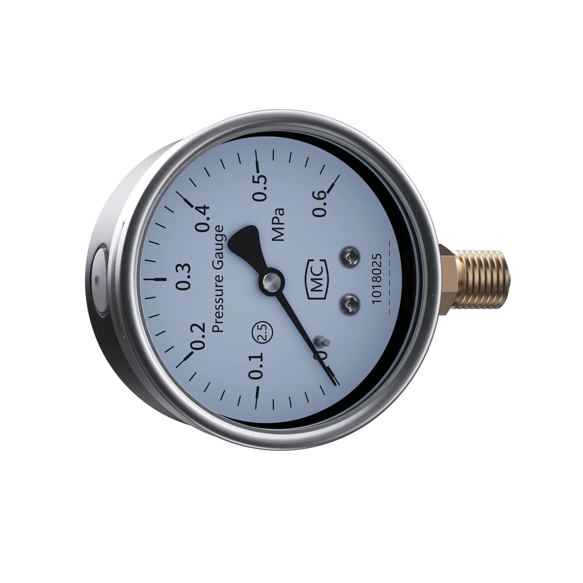 Manómetro, Manómetro Digital de 60/80/100mm, medidor presión mecánico con puntero 0,1-60Mpa M20 x 1,5 304SS(Digital 80mm 0.5G,0-60Mpa)