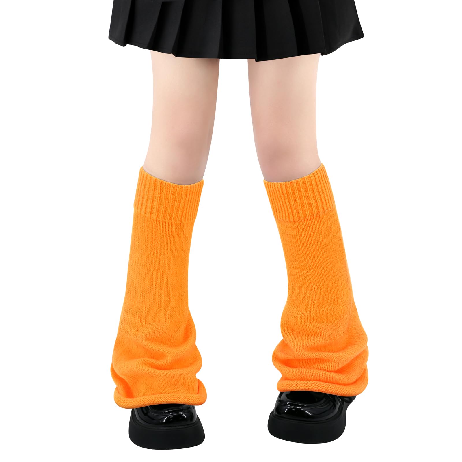 Sarfel Leg Warmers for Women Girls Japanese Style Lolita Leg Warmer Long Kawaii Knit Socks Gothic Harajuku Leg