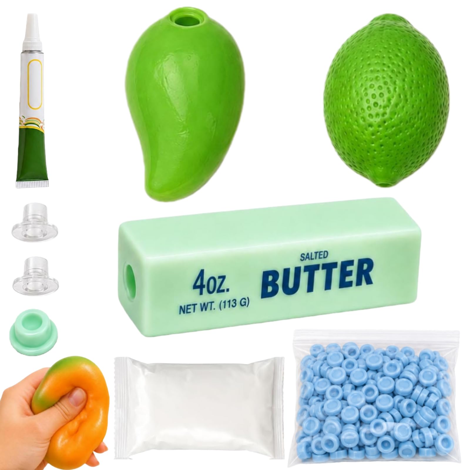 3PCS Squishy Making Kit, DIY Stress Ball Making Set Empty Squishy Skins