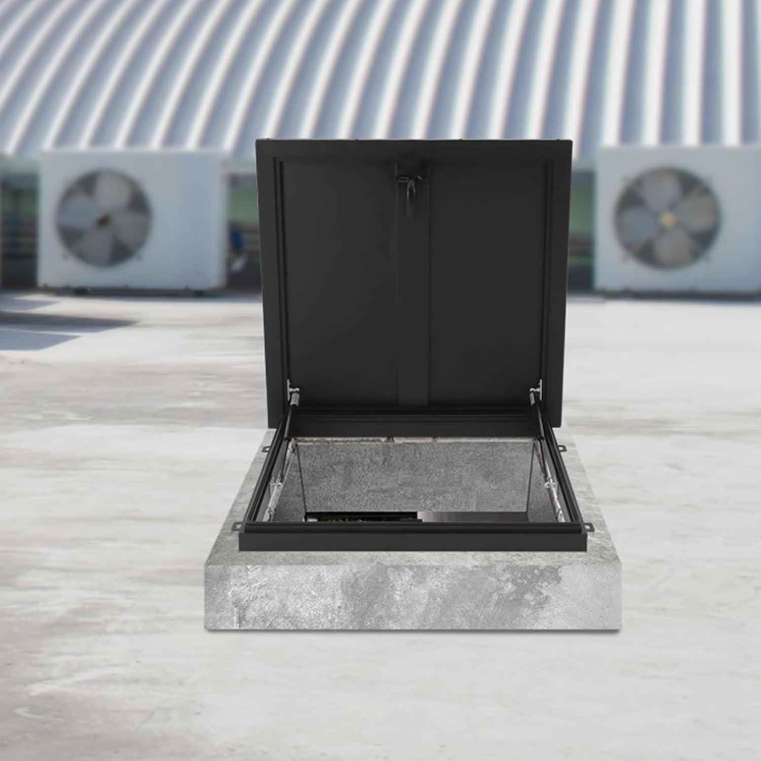 Heavy-Du Steel Skylight Cover, Versatile Roof Access Hatch Lid, Maintenance Trap Door for Safe, Perfect for Basement and Utili Access.