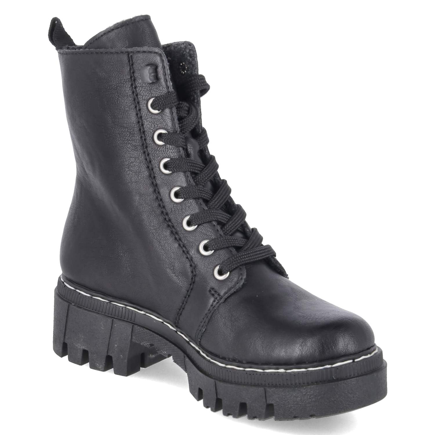 Rieker 74044-00 Schnürstiefel Synthetik Damen in schwarz