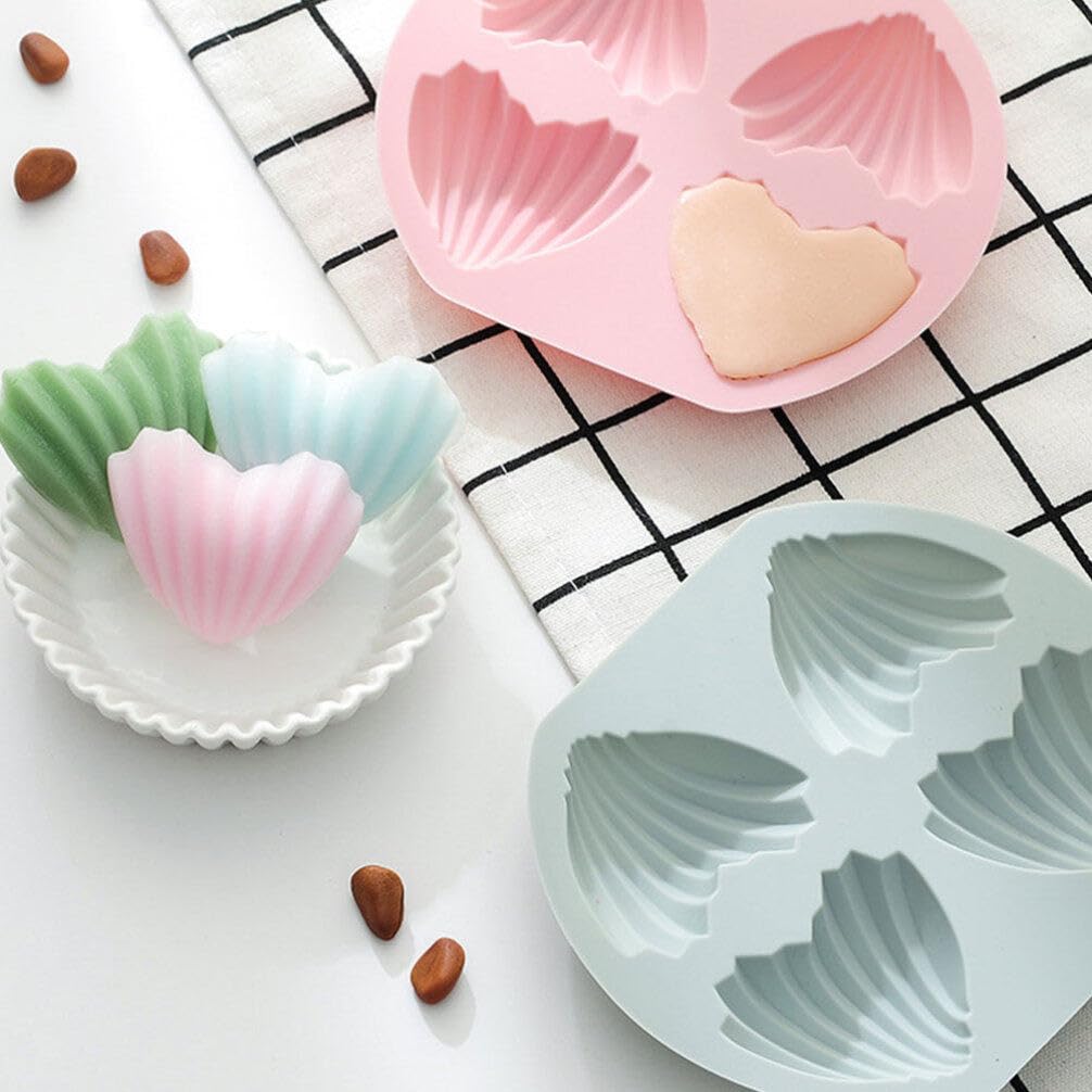 2 Pezzi Stampo in Silicone per Saponi, 4 Cavità Stampi in Silicone per