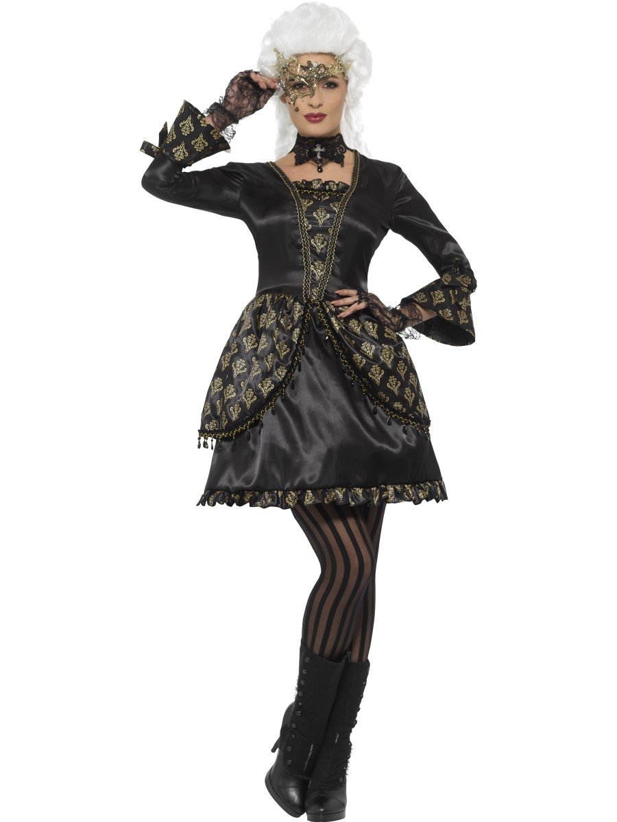 Smiffys 48030M Black And Gold Deluxe Masquerade Costume