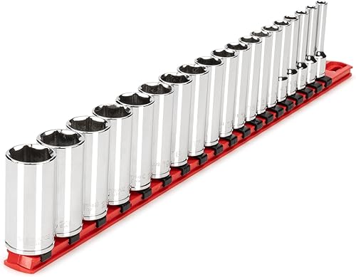 Miniatura 1 de TEKTON juego de llaves de tubo de 38 de pulgada de cuadro, de 6puntas, 21piezas (516-34 de pulgada) SHD91201