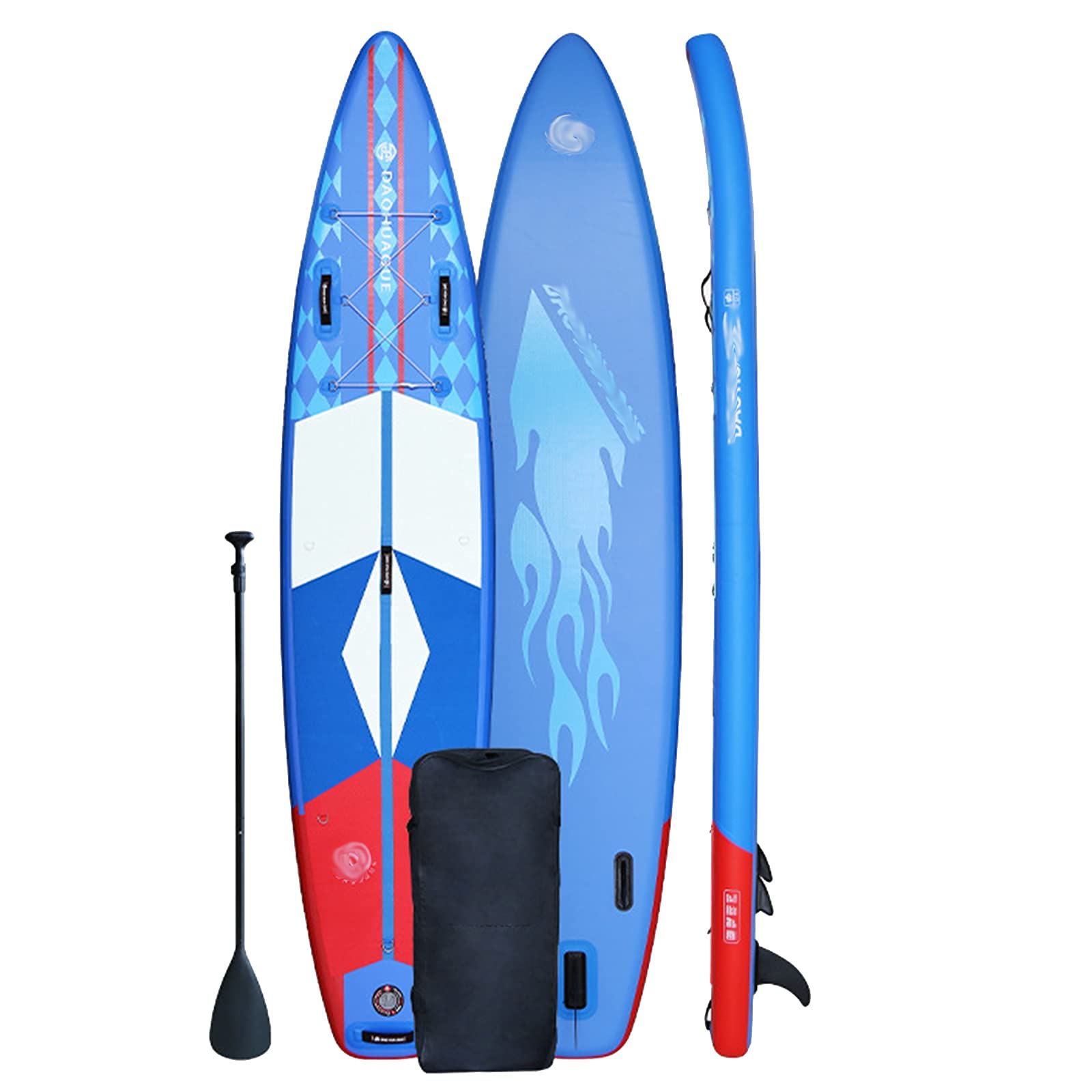 Tabla de Paddle Surf Hinchable Azul 12'X32 X6, diseño clásico único con Accesorios estándar Premium Tamaño Popular para Turing, Surf y Yoga