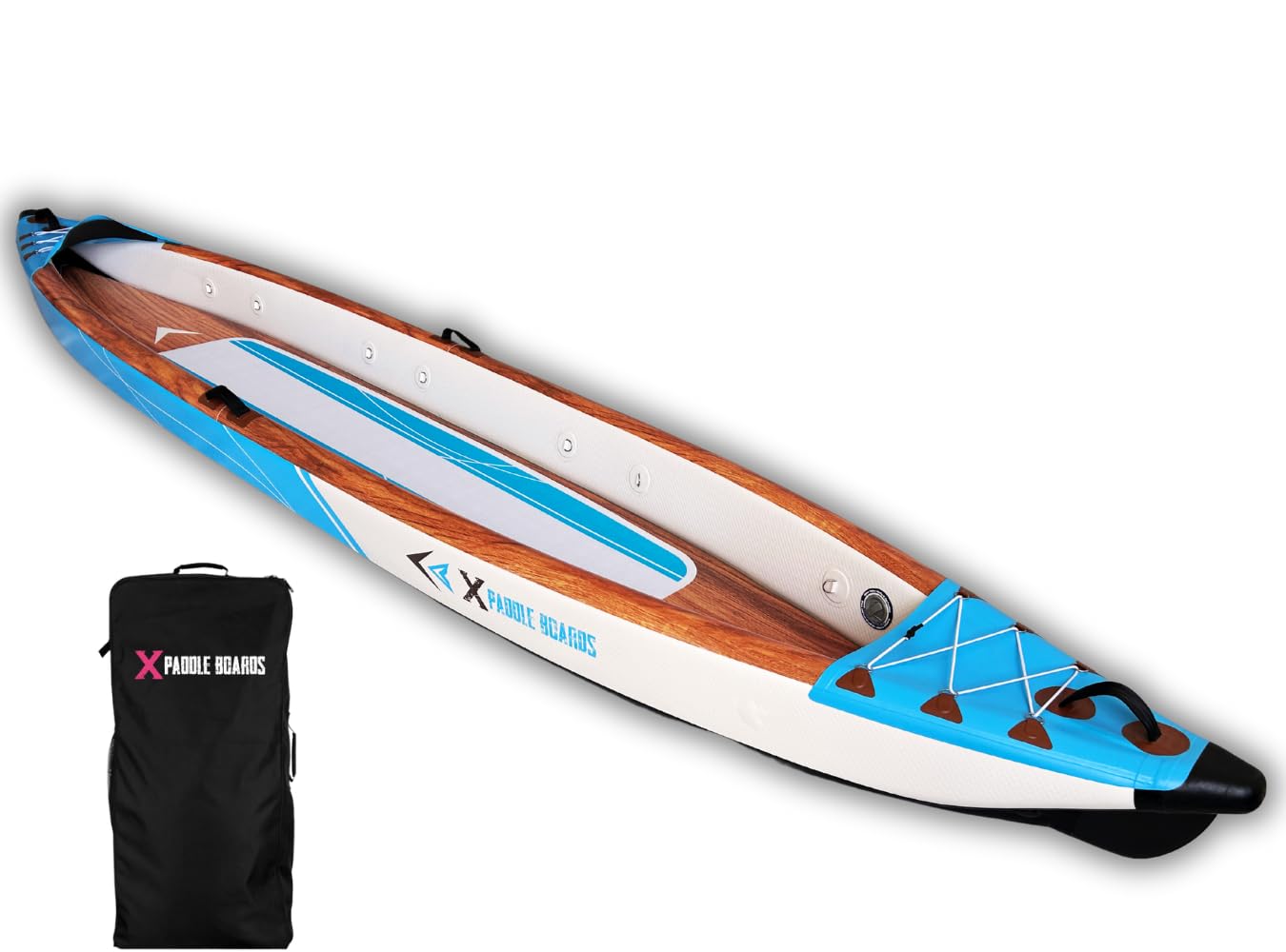 Canoa Kayak Inflable 3 Plazas Dropstitch 490 x 85 x 42 cm K-Blue