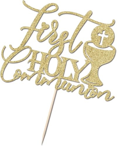 Miniatura 8 de Decoración para tartas de primera comunión, adecuada para Ramadán, bautismo, bautismo religioso, baby shower, cumpleaños de niños, Dios bendiga,