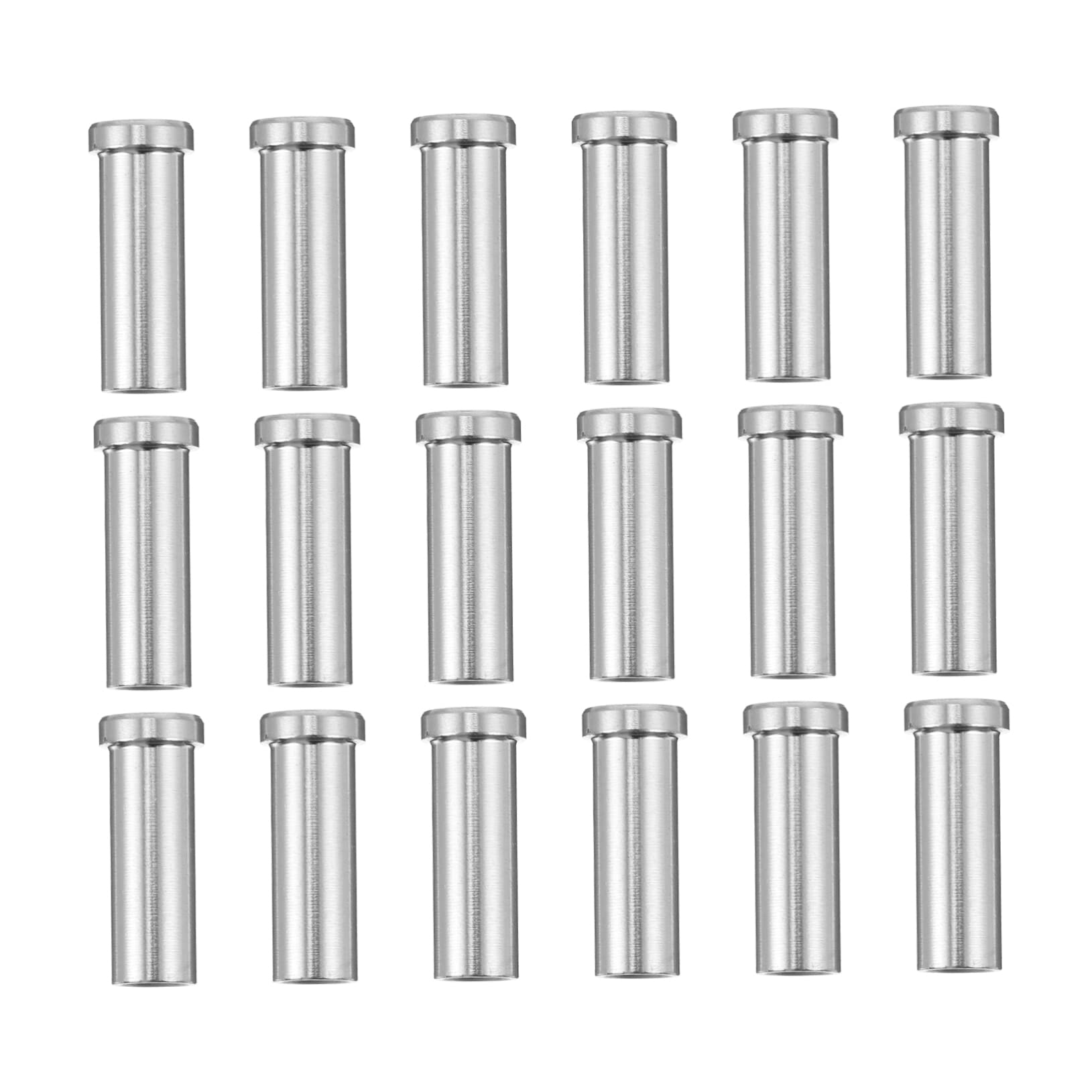 NUOBESTY Funda Protectora de Cable Acero Inoxidable para Barandilla de Terraza, 50 Piezas, Protege Cable y Mantiene Tensión Evitando Vibración en Exterior