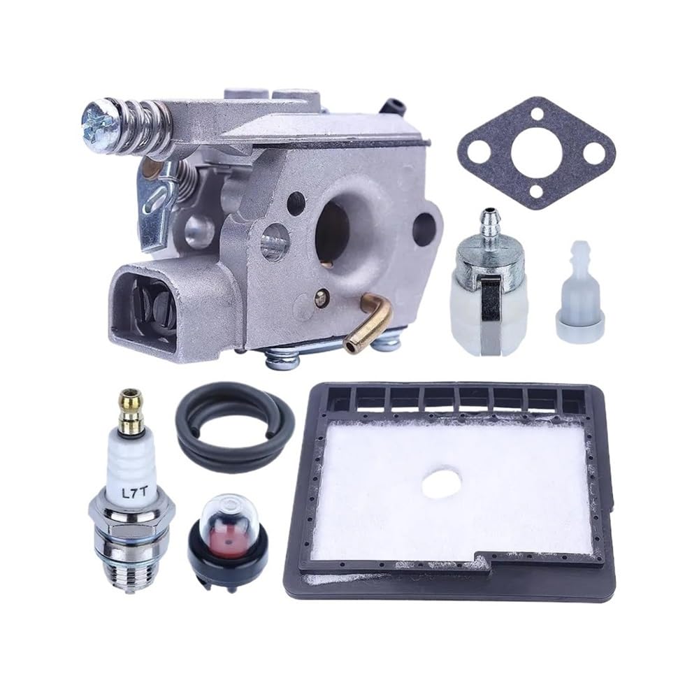 Kit de ajuste de la línea de combustible y el filtro de aire del carburador, compatible con motosierra CS301, CS305, CS306, CS340, CS341, CS345 y CS346. Reemplaza 90076 y 90149Y.
