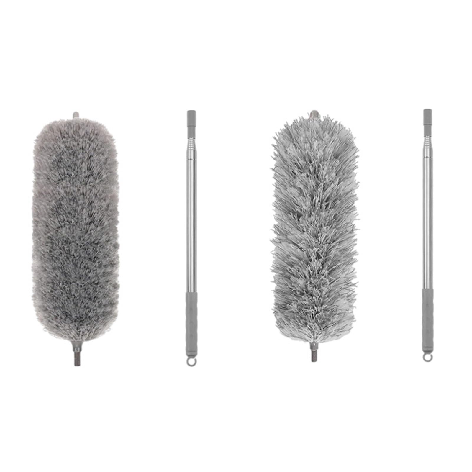 Duster Microfiber Feather Duster Extendable with Extra Long Pole Bendable Head Handle Dusters for Cleaning Ceiling Cars(Gs 250cm 2pcs)