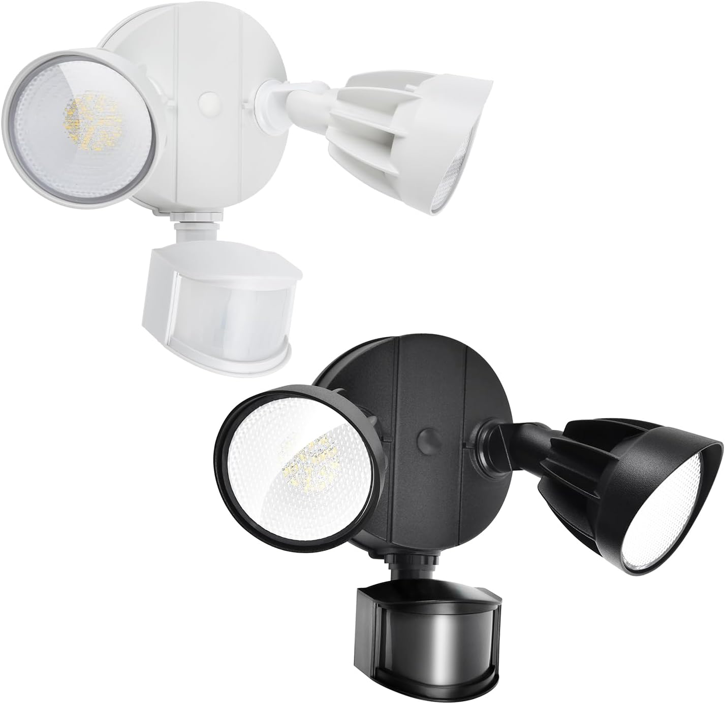 Philips 44W 4200 lm LED Security Light Outdoor w/PIR Motion Sensor, 5000K Daylight Flood Light, Waterproof, Dusk to Dawn, 2 Heads, 4 Modes