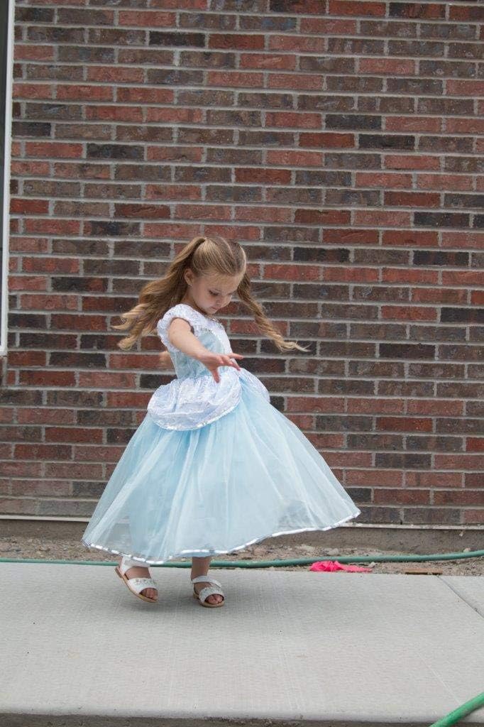 Little Adventures Deluxe Cinderella Princess Dress up Costume for Girls - Image 5