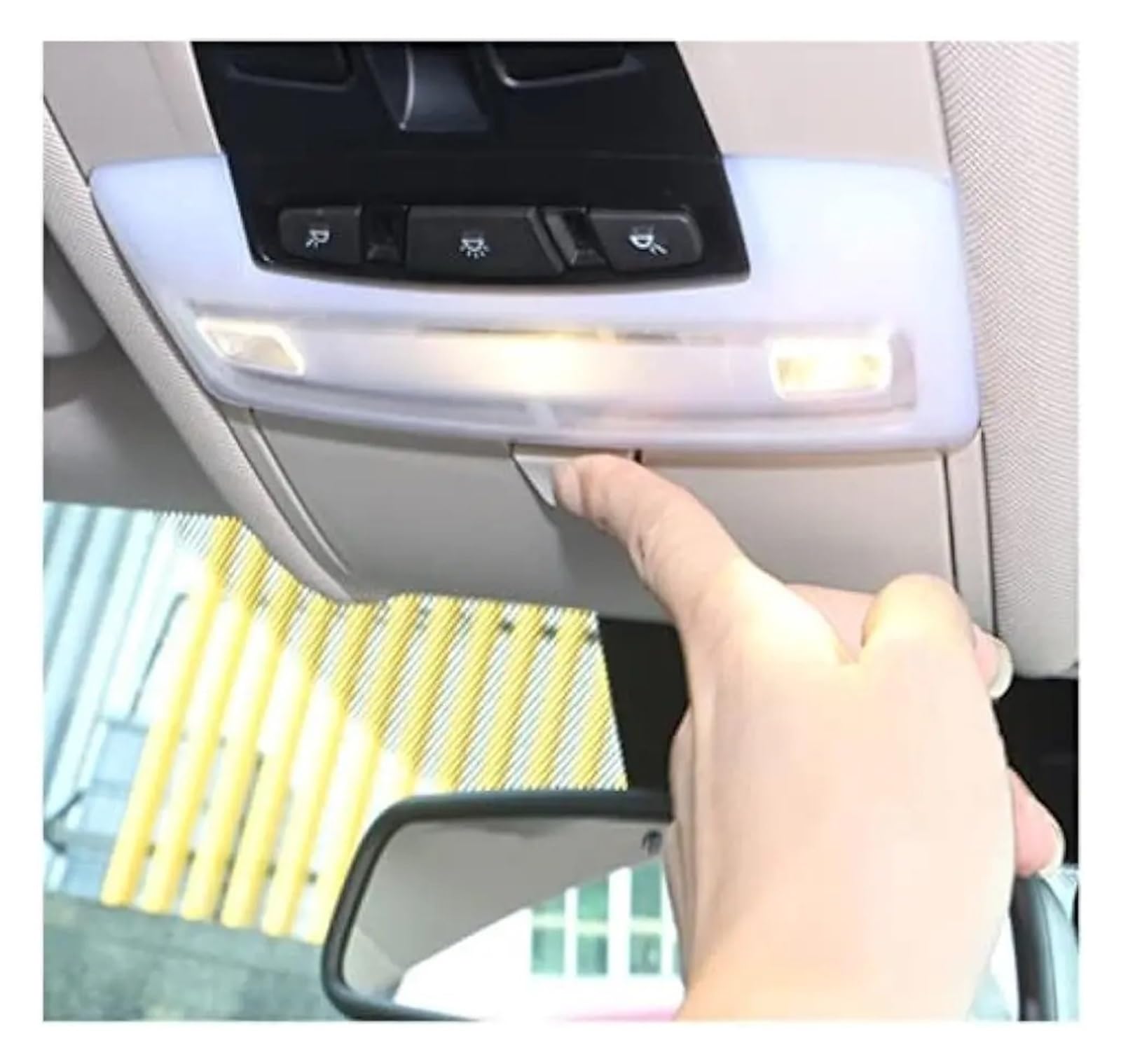 Auto Brillenhülle Für X5 Für X6 F15 F16 2013-2020 Schwarz Grau Auto Decke Sonnenbrille Abdeckung Geeignet Universeller Sonnenbrillenhalter(Black)