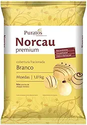 Cobertura Chocolate Fracionado Gotas Branco 1,01kg - Norcau Premium