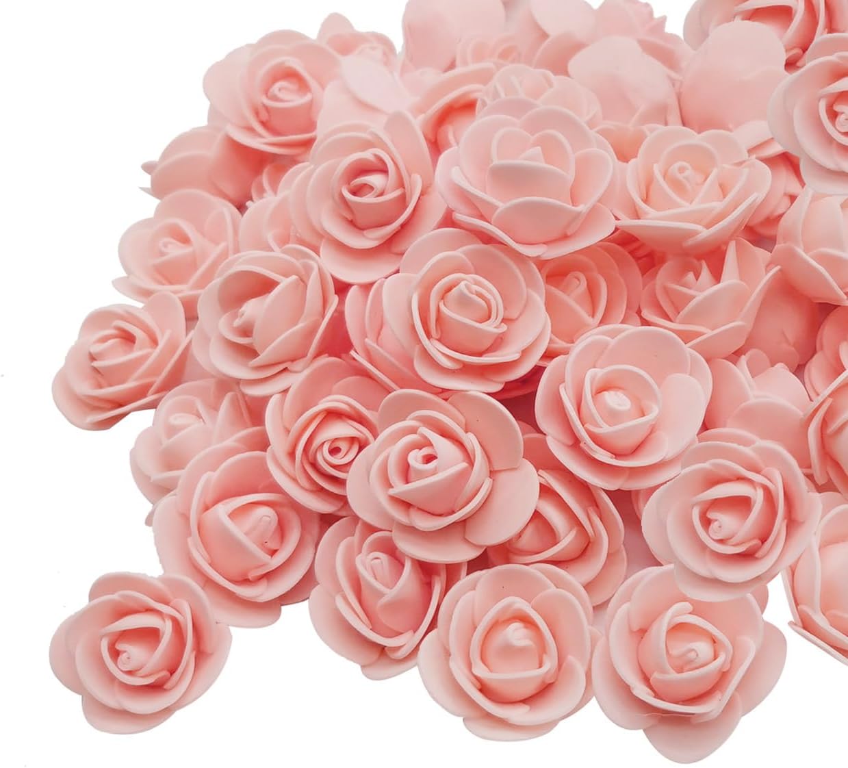 Amazon.com: D-Seven Artificial Flower 100PCS Mini Foam Rose for DIY ...